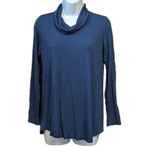 J Jill Wearever Collection Top Long Sleeve Shirt Cowl Neck Blouse Womens Size XS